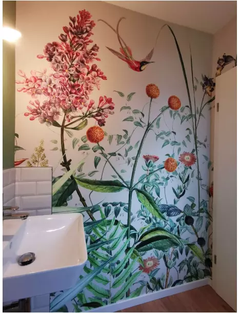 Dekorative Wandgestaltung f&uuml;r  Glash&uuml;tten